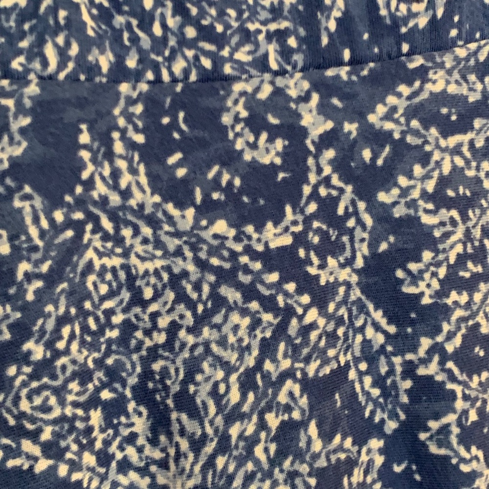 Chaps Maxi Dress, Blue and White, Size Petite Medium - Picture 4 of 12